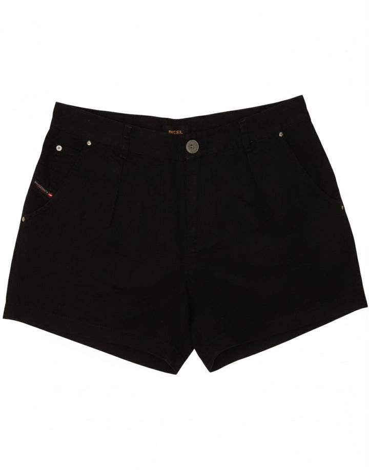 DIESEL Womens Chino Shorts W27 Small Black Cotton