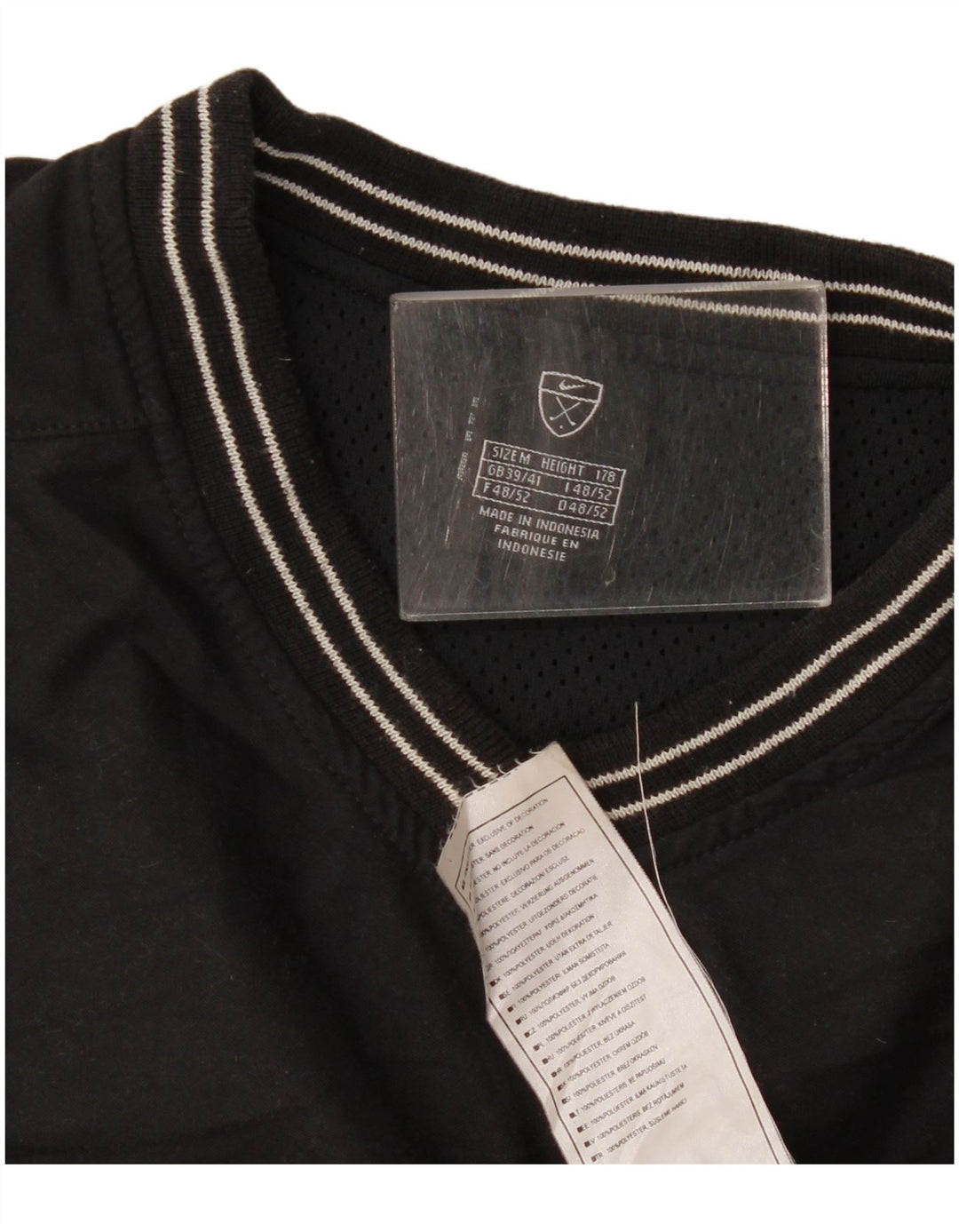 Nike Herren-Trainingsanzug, ärmellos, Pullover, UK 39/41, mittelschwarz, Polyester