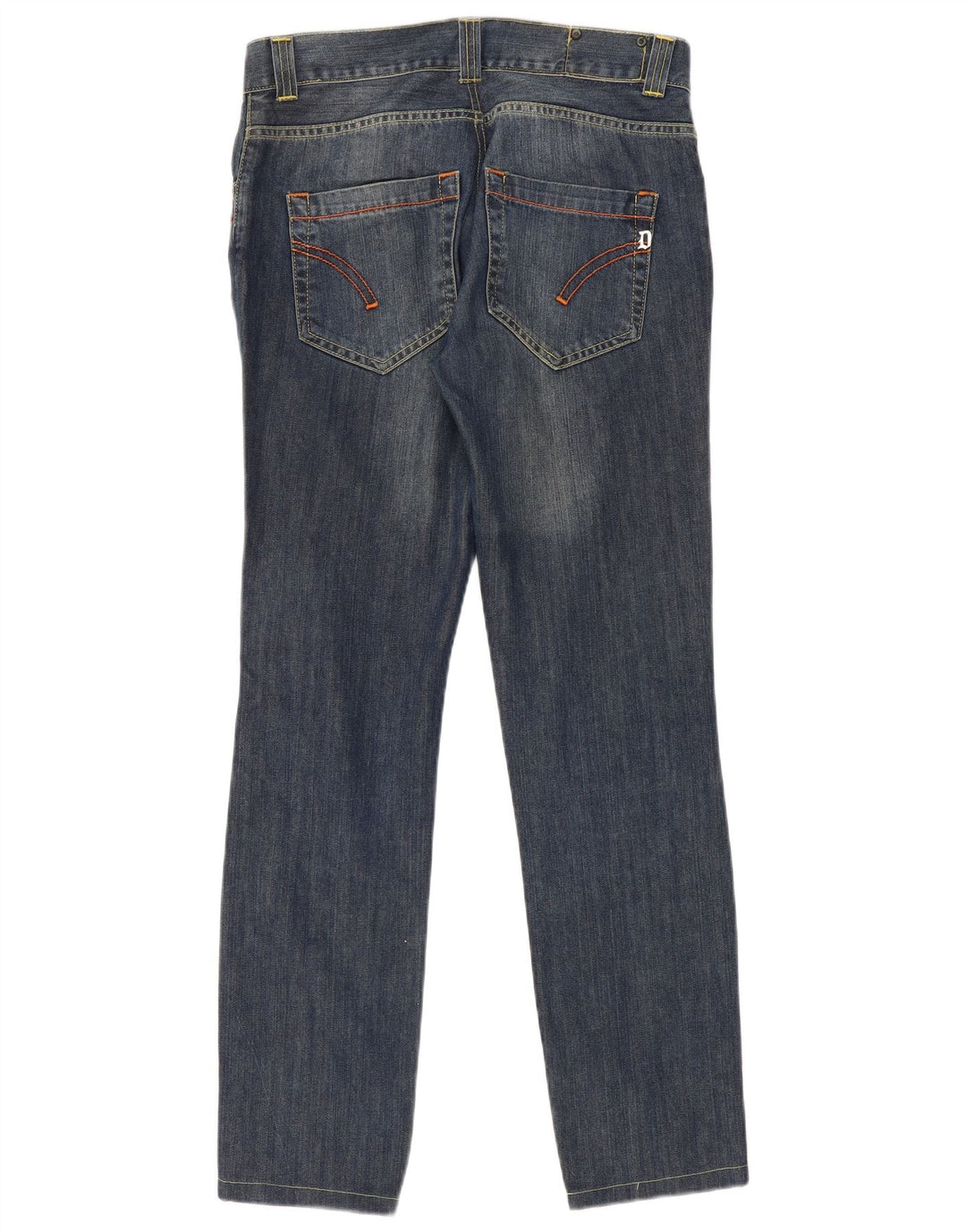 Dondup Damen Slim Jeans W33 L33 Marineblaue Baumwolle