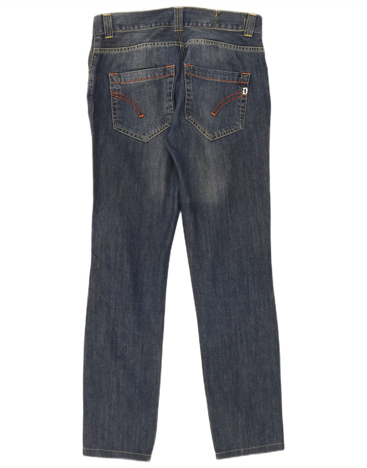 Dondup Damen Slim Jeans W33 L33 Marineblaue Baumwolle