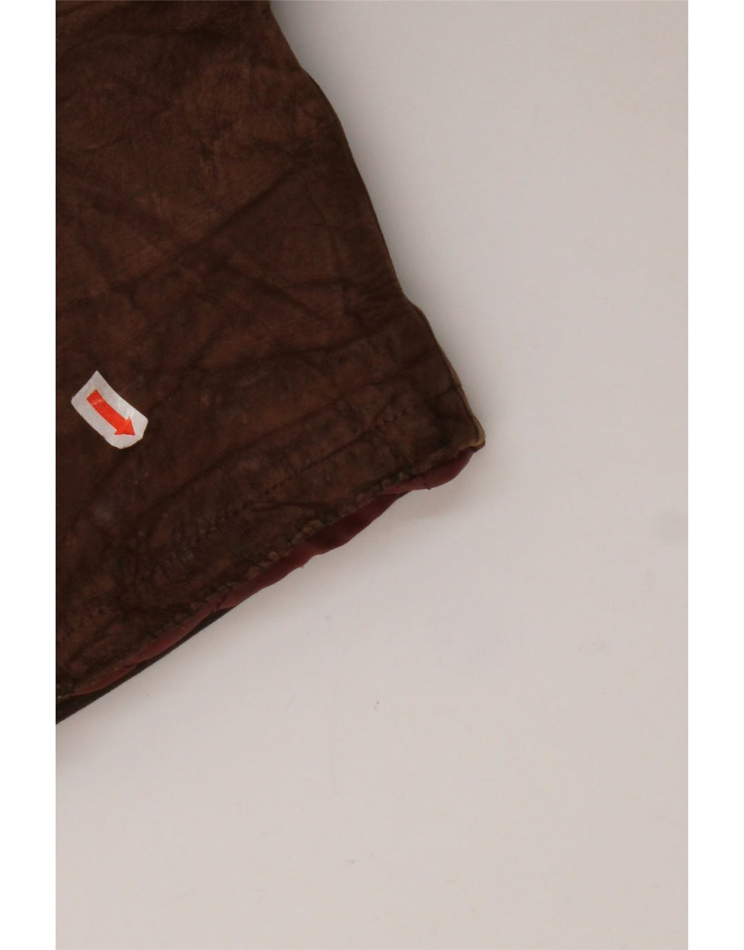 VINTAGE Herren Shearling Zweireihiger Mantel IT 54 2XL Braunes Leder