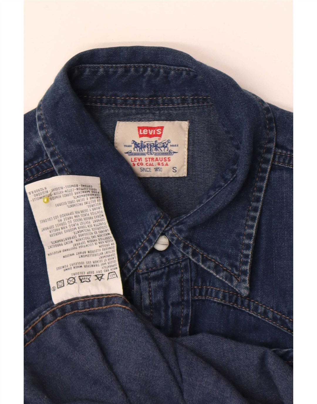 Levi's Herren-Jeanshemd, kleine blaue Baumwolle