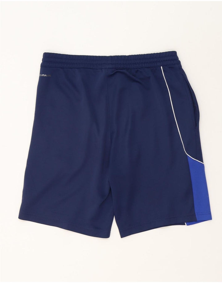 Adidas Herren Climalite Sport Shorts Small Marineblau Colourblock Polyester