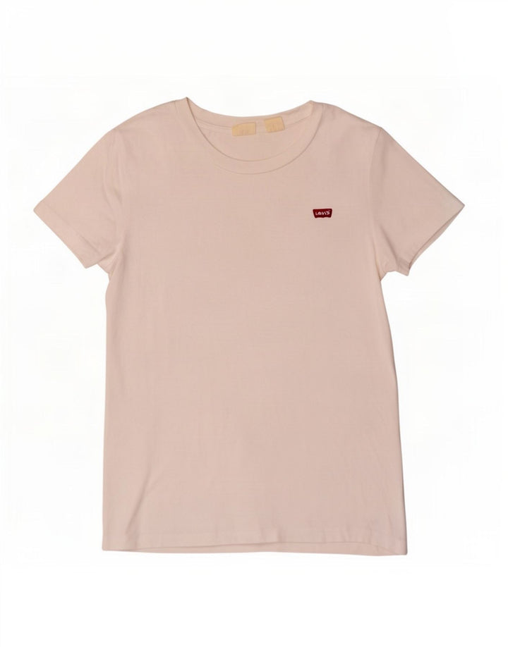 Levi's Damen T-Shirt Top UK 10 Small Weiß