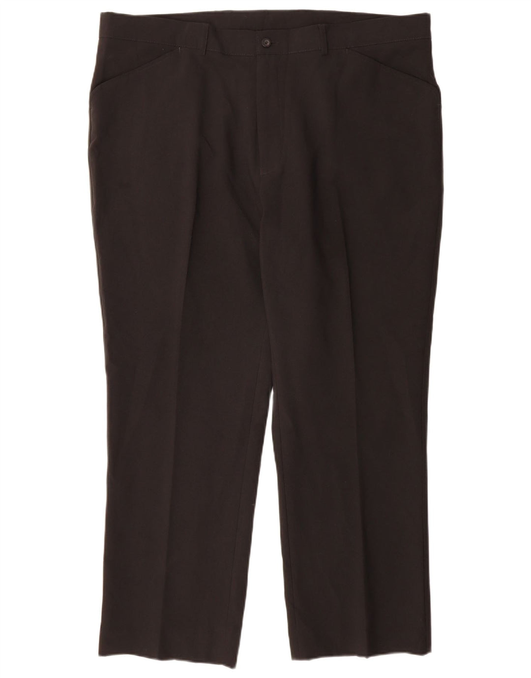 Farah Herren-Freizeithose, gerade, W42, L29, Schwarz, Polyester