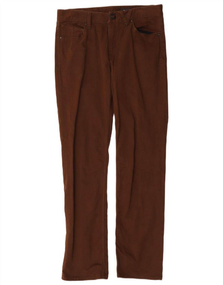 Volcom Herren Solver Straight Freizeithose W30 L31 Braune Baumwolle