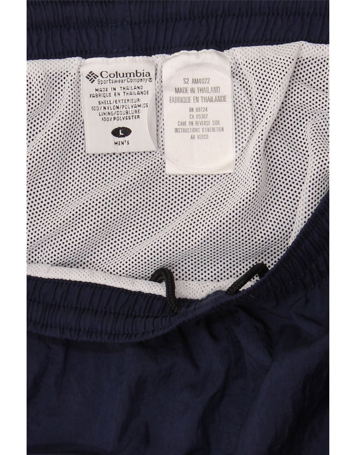 COLUMBIA Herren-Sportshorts, groß, marineblaues Nylon
