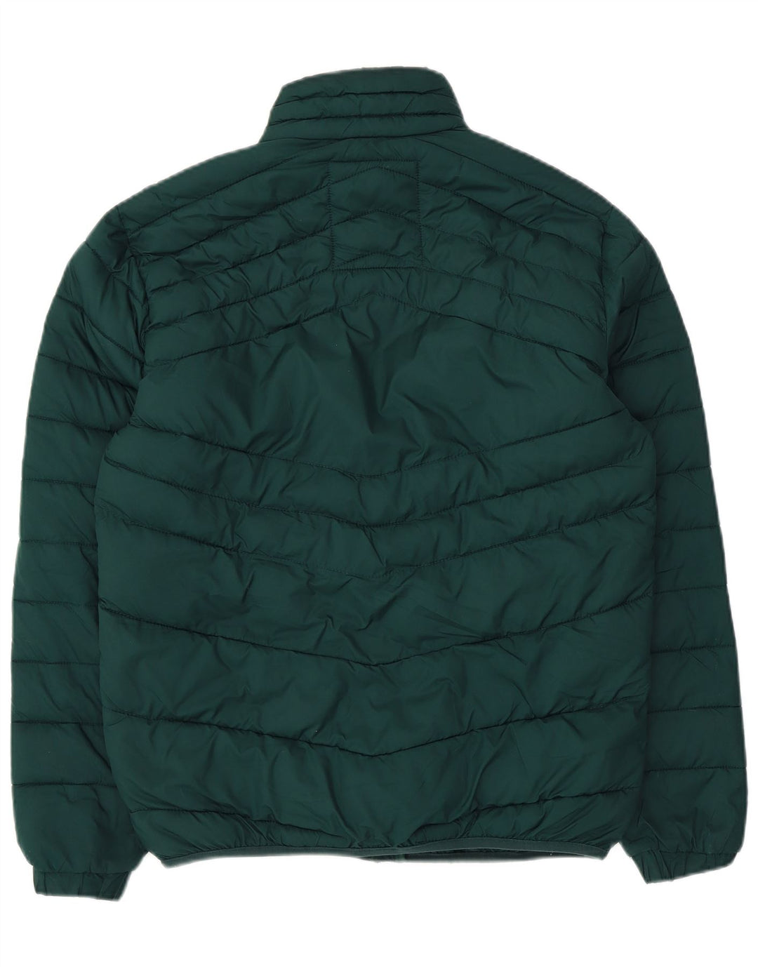 JACK & JONES Herren Wattierte Jacke UK 38 Mittelgrünes Polyester