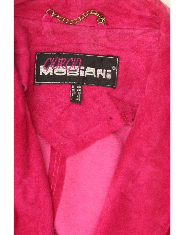 Giorgio Mobiani Damen Wildledermantel UK 18 XL Rosa