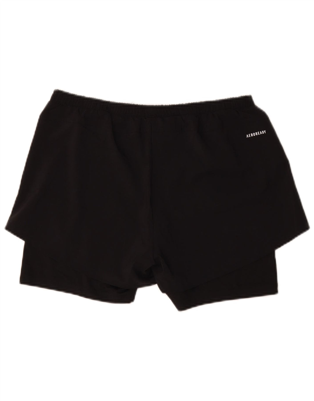 Adidas Damen Sportshorts UK 12/14 Medium Schwarz Polyester