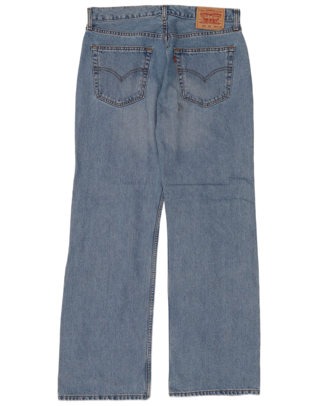 Levi's Herren 527 Bootcut Jeans W34 L32 Blaue Baumwolle