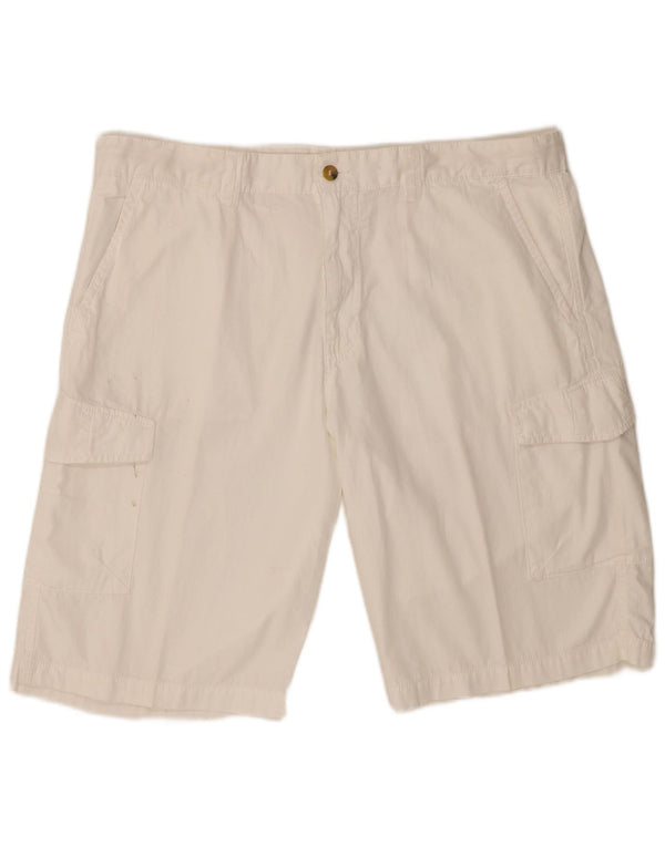 Slam Herren Cargo Shorts W38 XL Weiße Baumwolle