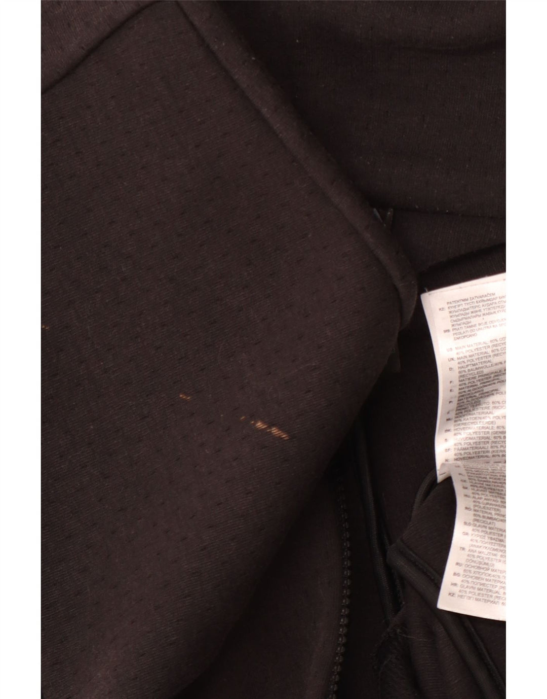 ADIDAS Damen Primegreen Graphic Zip Hoodie Pullover UK 12/14 Medium Schwarz