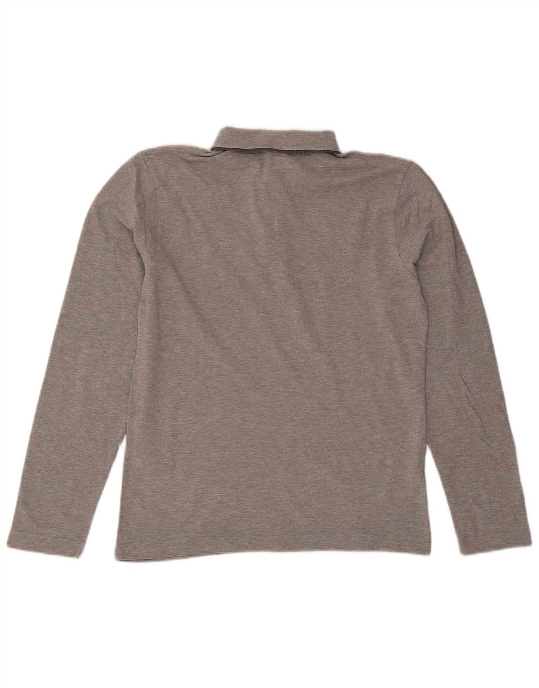 Calvin Klein Herren-Langarm-Poloshirt, Größe S, Grau