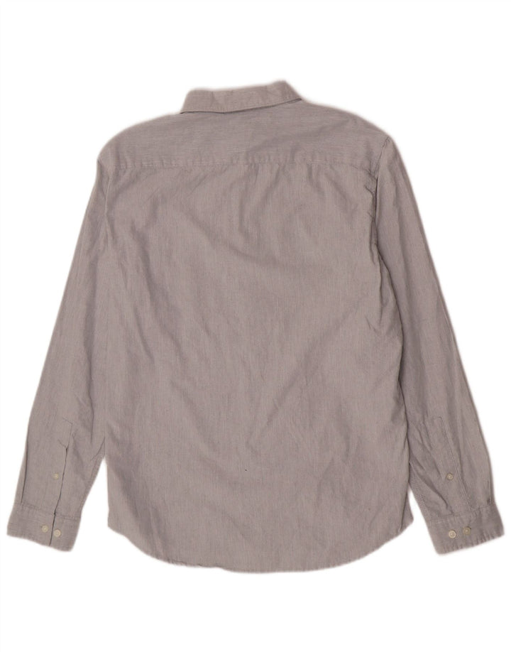 Jack Wills Slim-Fit-Hemd für Herren aus mittelgrauer Baumwolle