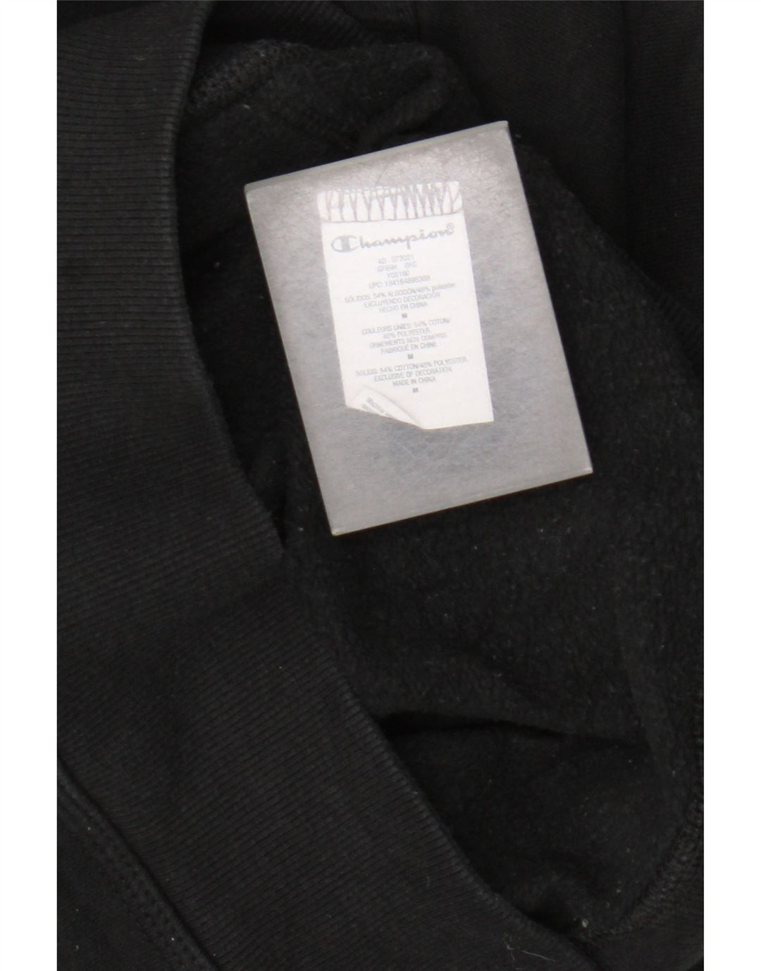 Champion Herren-Kapuzenpullover aus mittelschwarzer Baumwolle