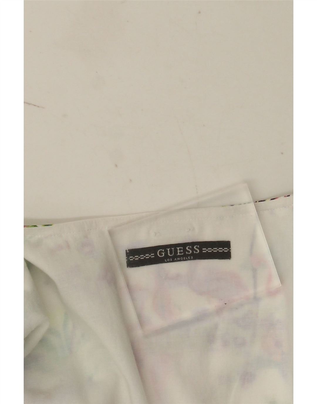 Guess Damen-Wickelkleid, Größe M, mehrfarbig, hawaiianisches Blumenmuster, Größe 42