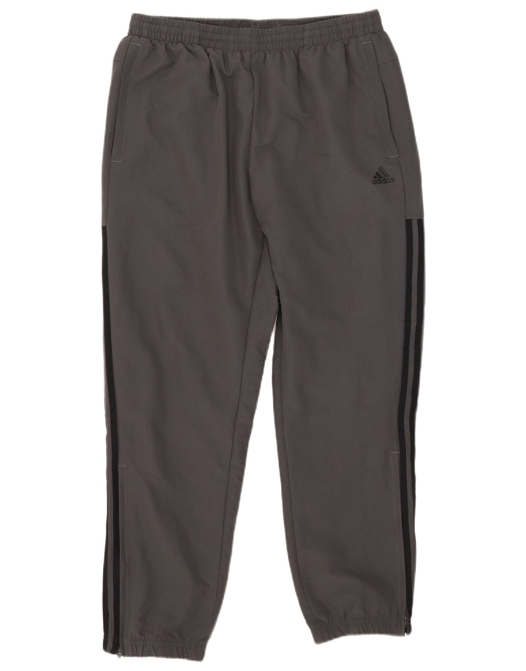 Adidas Herren-Trainingshose, Jogginghose, groß, grau, Polyester