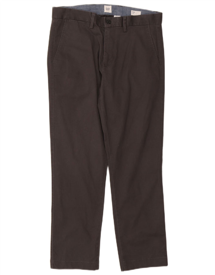 Gap Slim Chino-Hose für Herren, W32, L30, graue Baumwolle