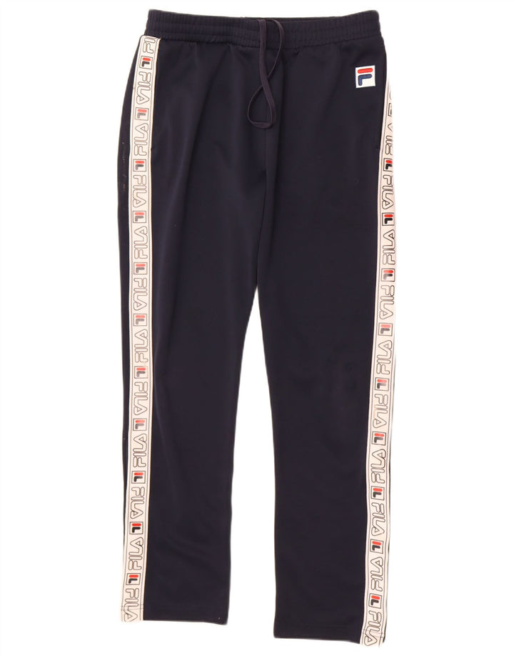 Fila Herren-Trainingshose mit Grafik, mittelgroß, Marineblau, Farbblock