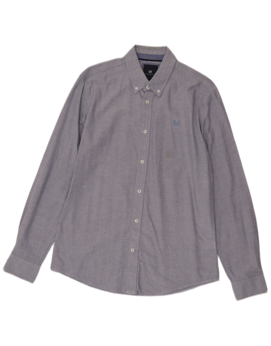 Crew Clothing Herren-Slim-Fit-Hemd, Größe S, Blau, Baumwolle