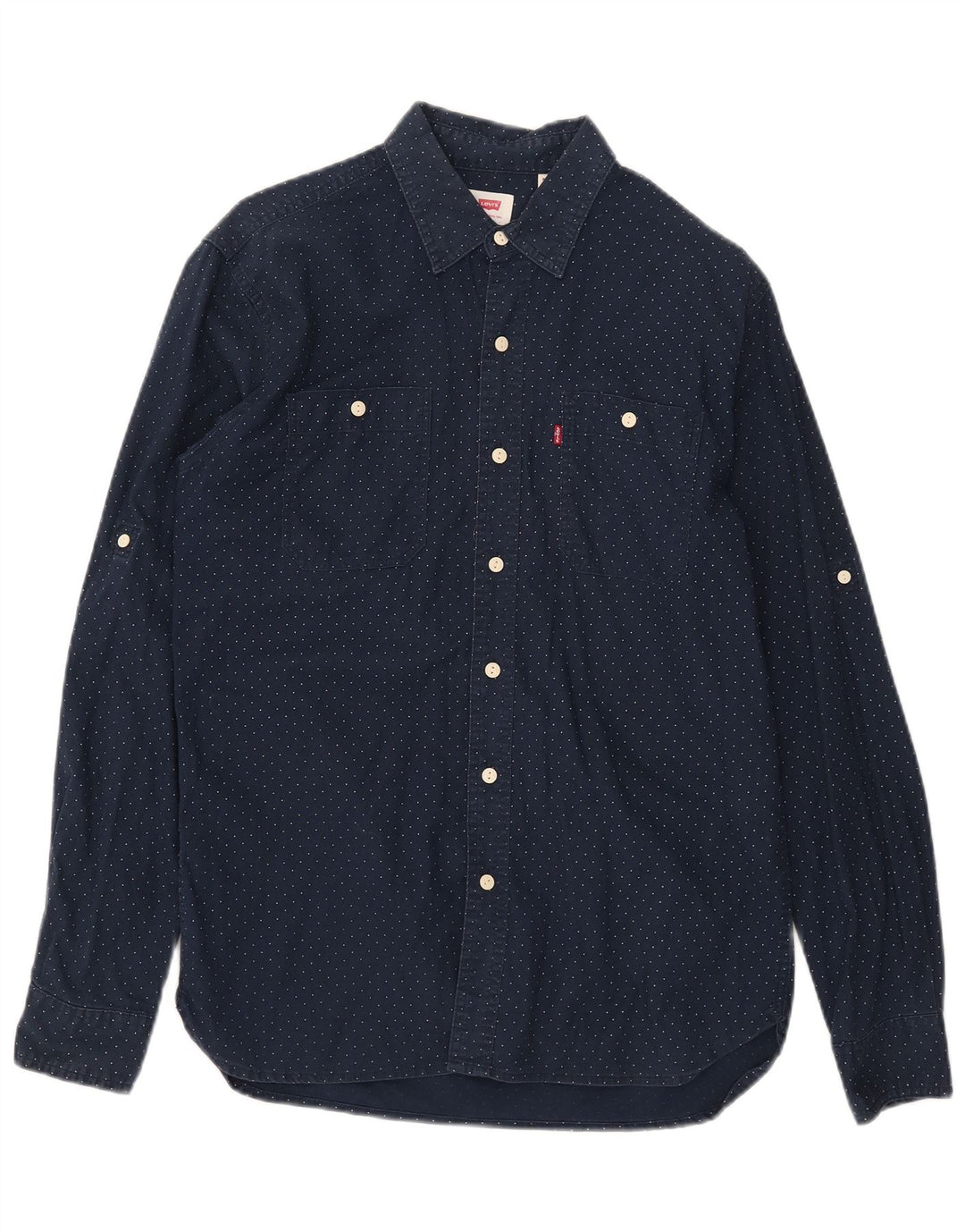 Levi's Herrenhemd aus Baumwolle in mittlerer Marineblau-Optik