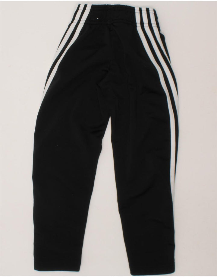 ADIDAS Boys Tracksuit Trousers 4-5 Years  Black Polyester Vintage Adidas and Second-Hand Adidas from Messina Hembry 