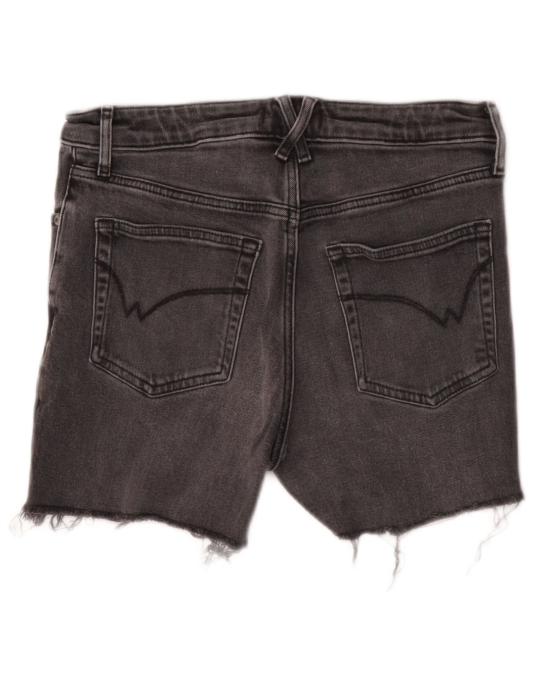 White Stuff Damen Jeansshorts UK 10 Small W28 Graue Baumwolle