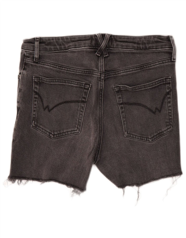 White Stuff Damen Jeansshorts UK 10 Small W28 Graue Baumwolle