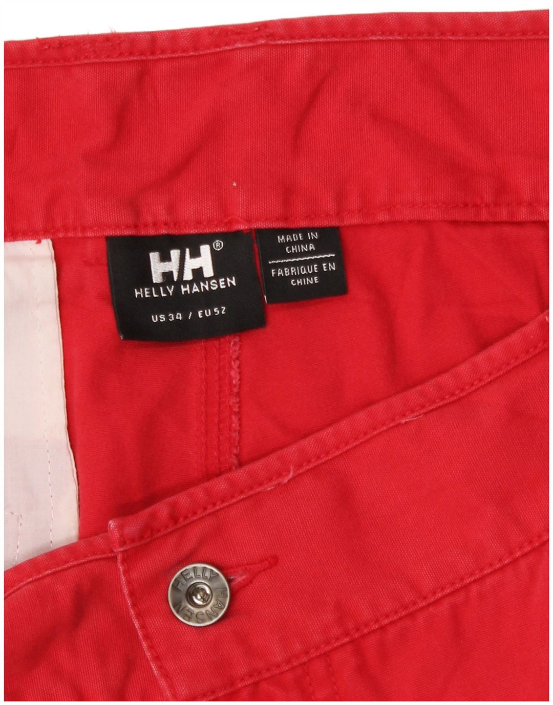 Helly Hansen Herren Chinoshorts W34 Große rote Baumwolle