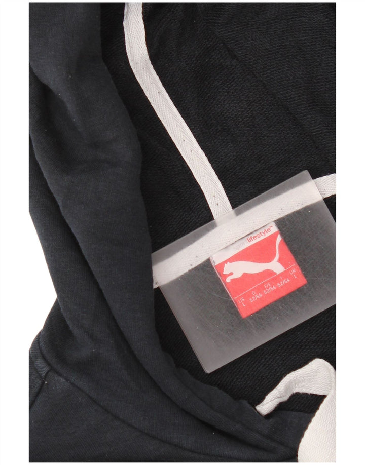 Puma Herren Graphic Hoodie Pullover Large Marineblau