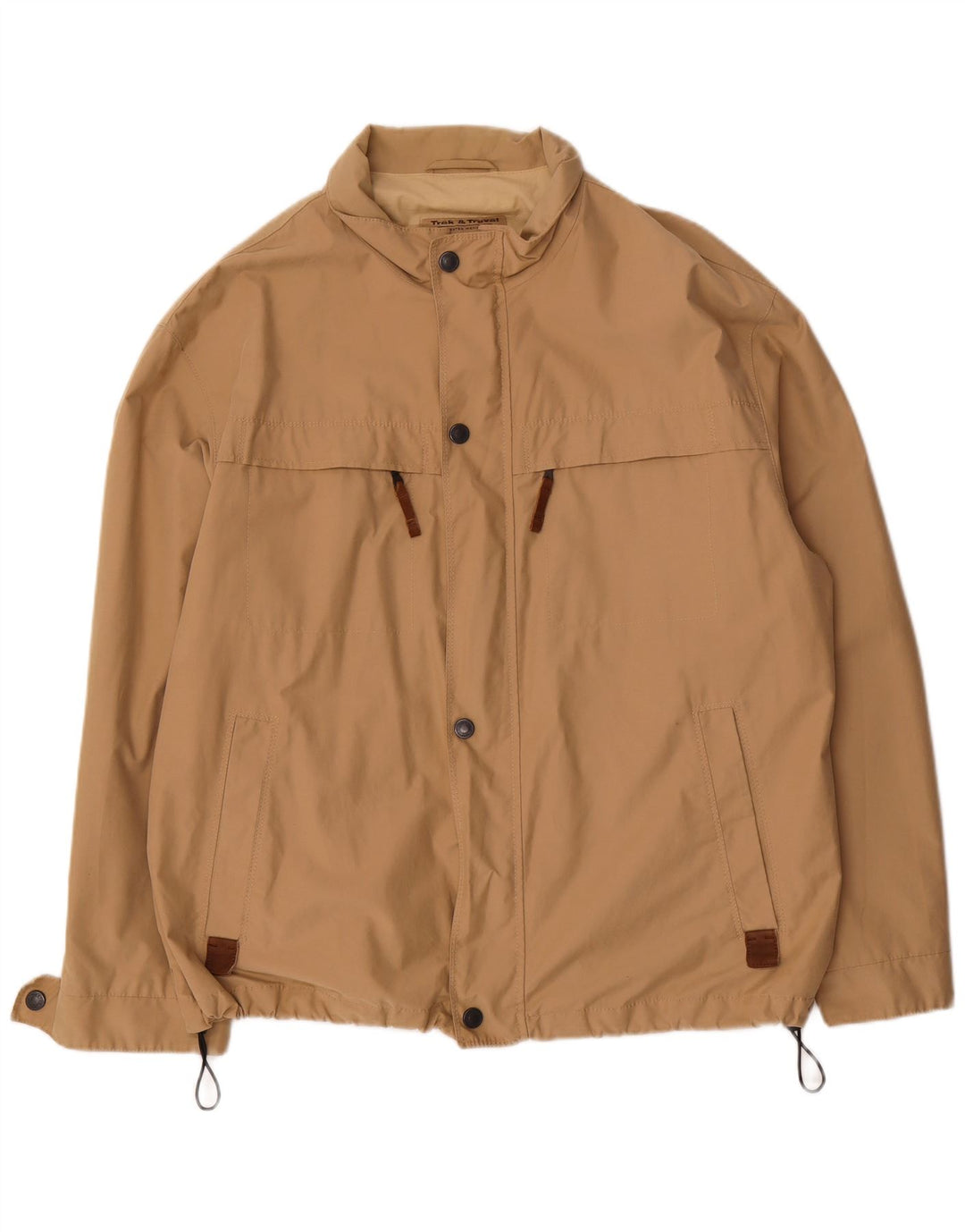 Vintage Herren Bomberjacke IT 54 2XL Beige Baumwolle