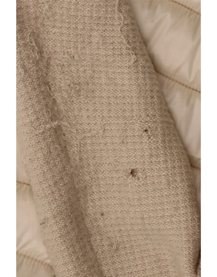 CALVIN KLEIN Womens Padded Jacket UK 14 Medium Beige Polyester Vintage Calvin Klein and Second-Hand Calvin Klein from Messina Hembry 