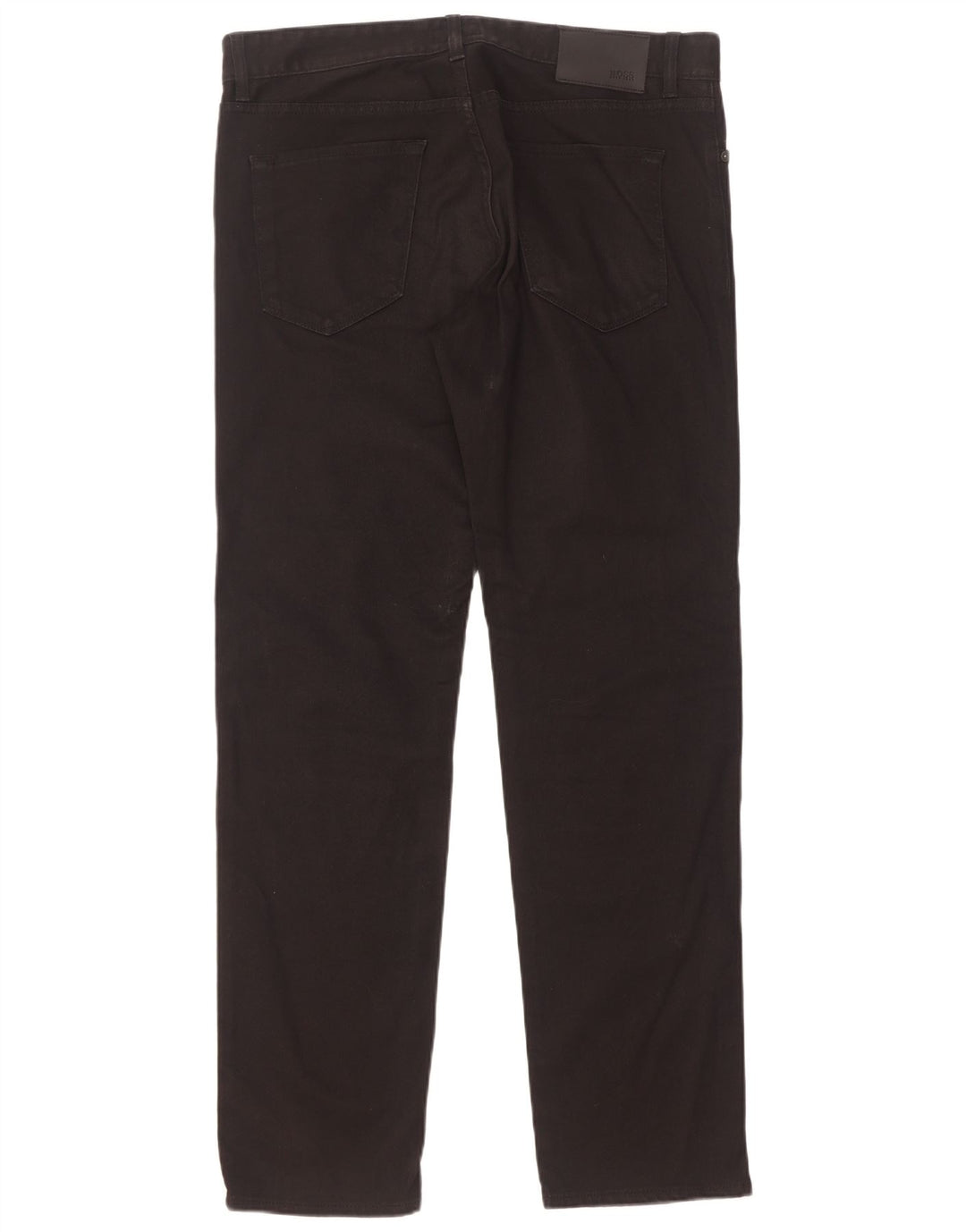 Hugo Boss Herren Straight Jeans W34 L32 Schwarze Baumwolle
