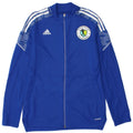 Adidas Damen Trainingsanzug Top Jacke UK 12/14 Mittelblaues Polyester