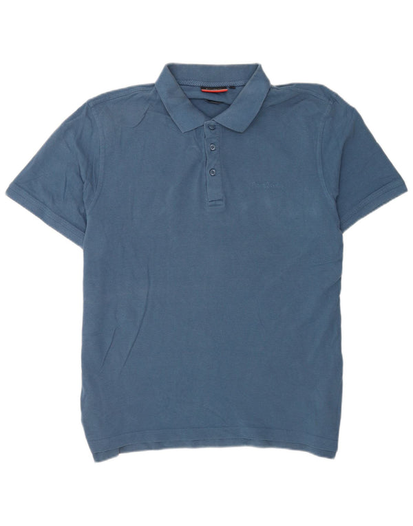 Pierre Cardin Herren Kurzarm-Poloshirt 2XL Blau Baumwolle