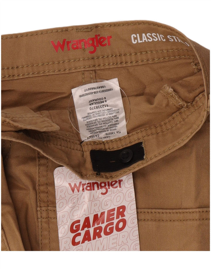 Wrangler Jungen klassische Cargo-Shorts, 7–8 Jahre, W24, braune Baumwolle