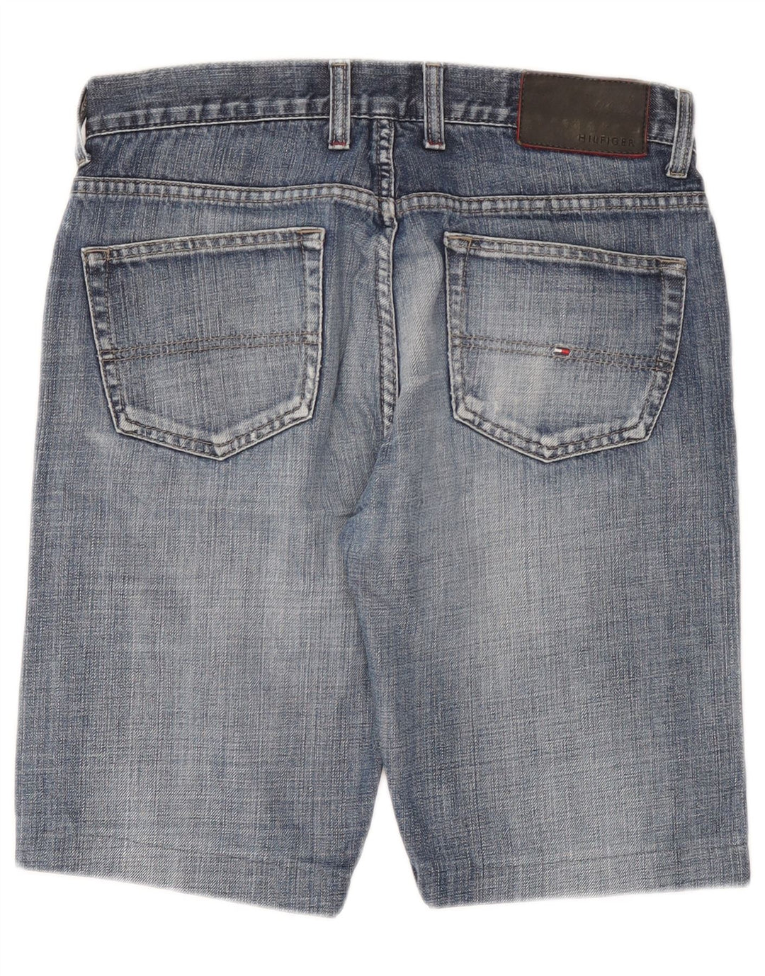 Tommy Hilfiger Herren Denim Shorts W32 Mittelblaue Baumwolle