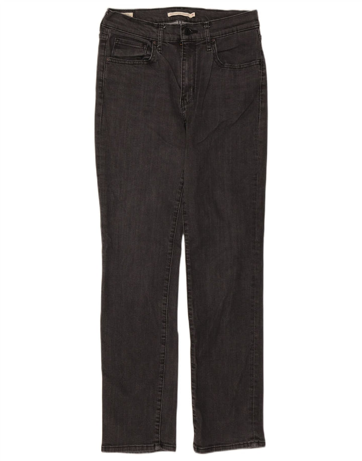 Levi's Damen 724 High Rise Straight Jeans W30 L30 Grau