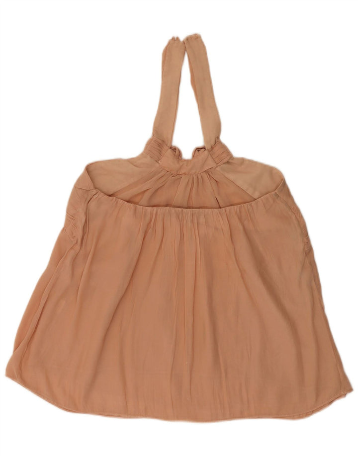Zara Damen Neckholder-Top UK 12 Mittelrosa