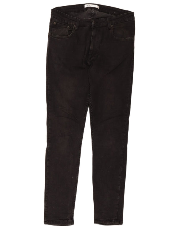 Zara Herren Skinny Jeans EU 42 Large W32 L30 Schwarz