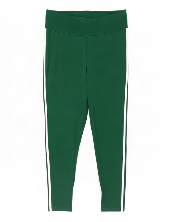 Adidas Damen Leggings UK 18 XL Grüne Baumwolle