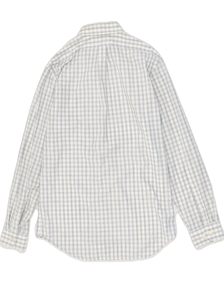 BANANA REPUBLIC Mens NON - IRON Classic Fit Shirt Medium Grey Check Cotton | Vintage Banana Republic | Thrift | Second-Hand Banana Republic | Used Clothing | Messina Hembry 