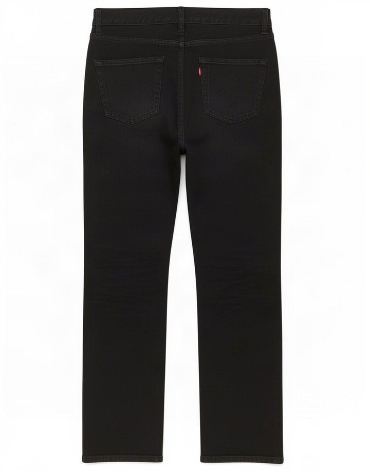 Levi's Damen Straight Jeans W33 L34 Schwarze Baumwolle