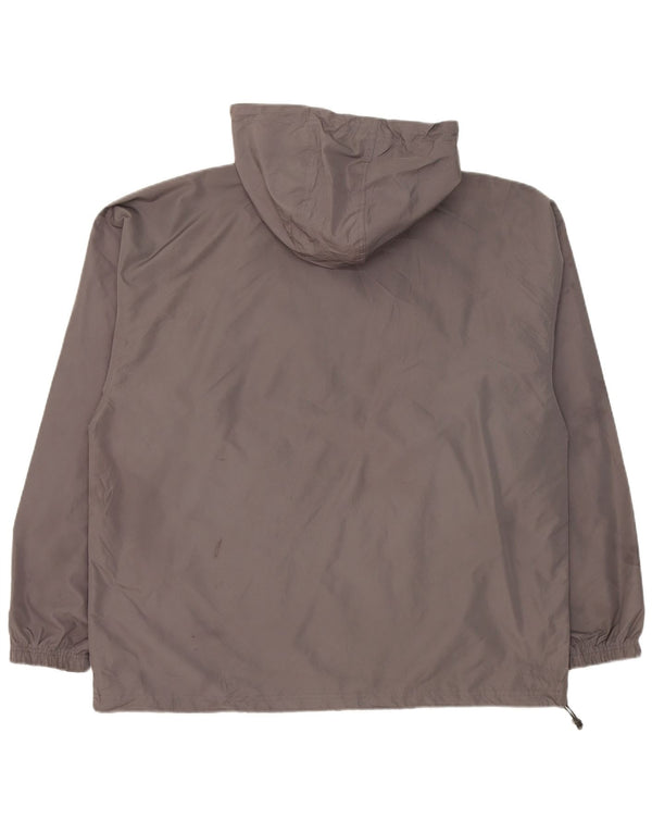 Champion Herren-Regenjacke mit grafischer Kapuze, UK 42, XL, Grau, Polyester
