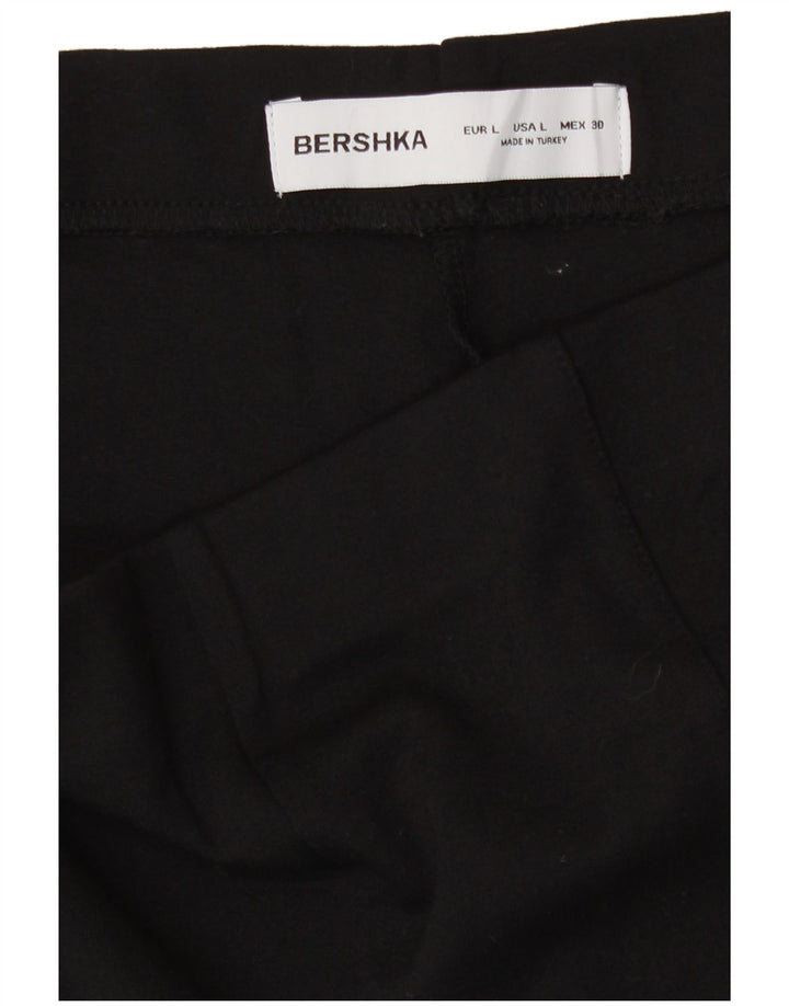 Bershka Damen Hotpants Large W32 Schwarze Viskose