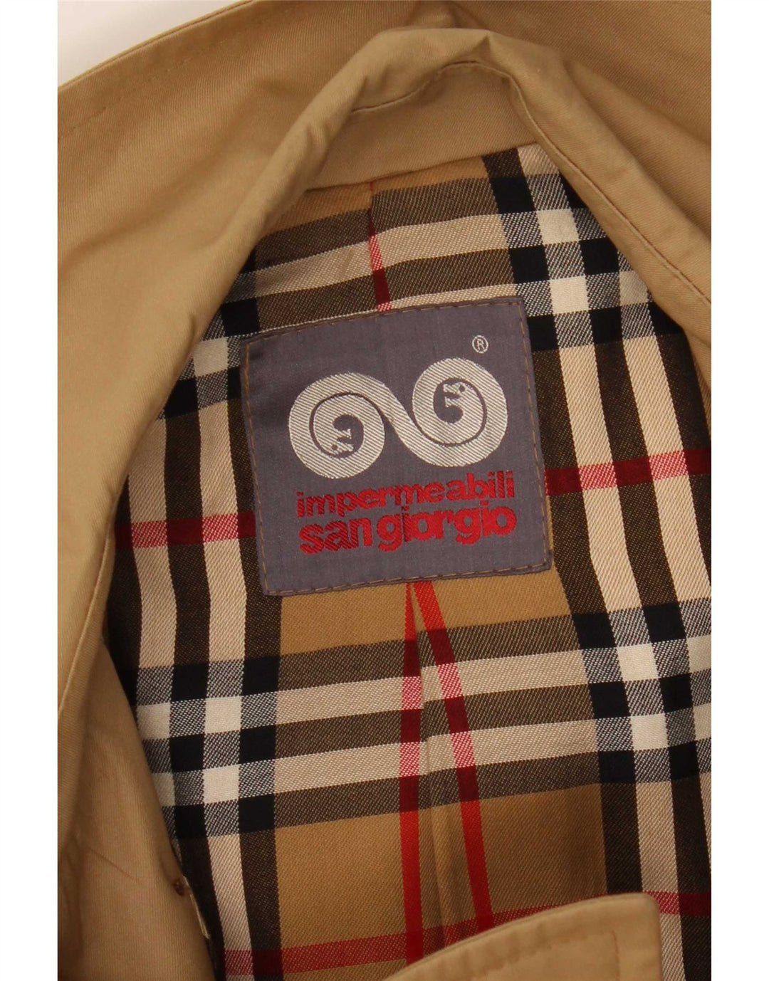 Sangiorgio Herren Trenchcoat IT 54 2XL Beige Polyester