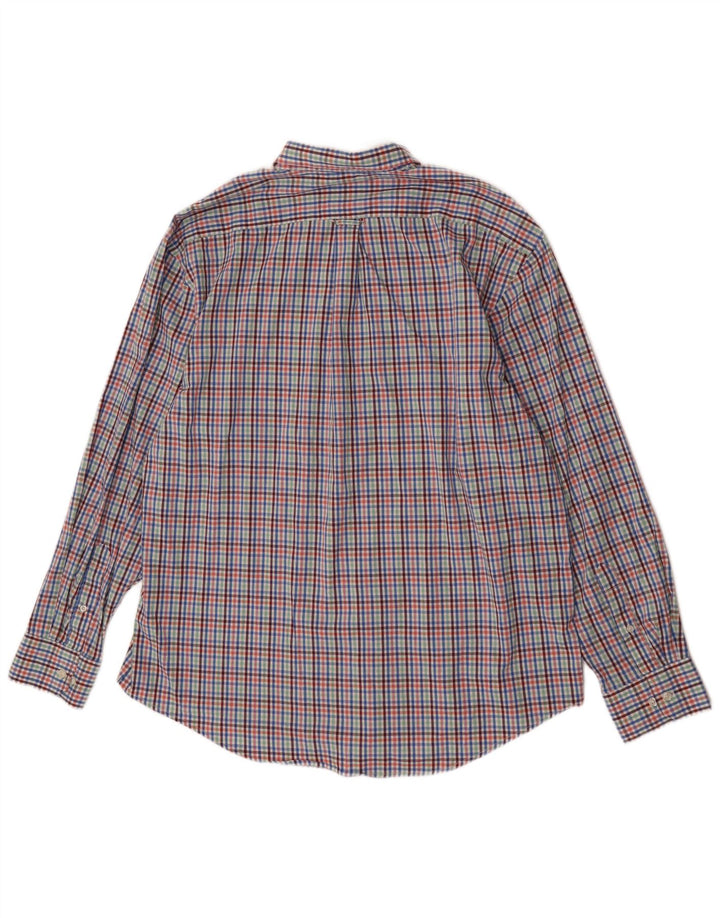 Izod Herrenhemd XL, mehrfarbig, Gingham-Baumwolle