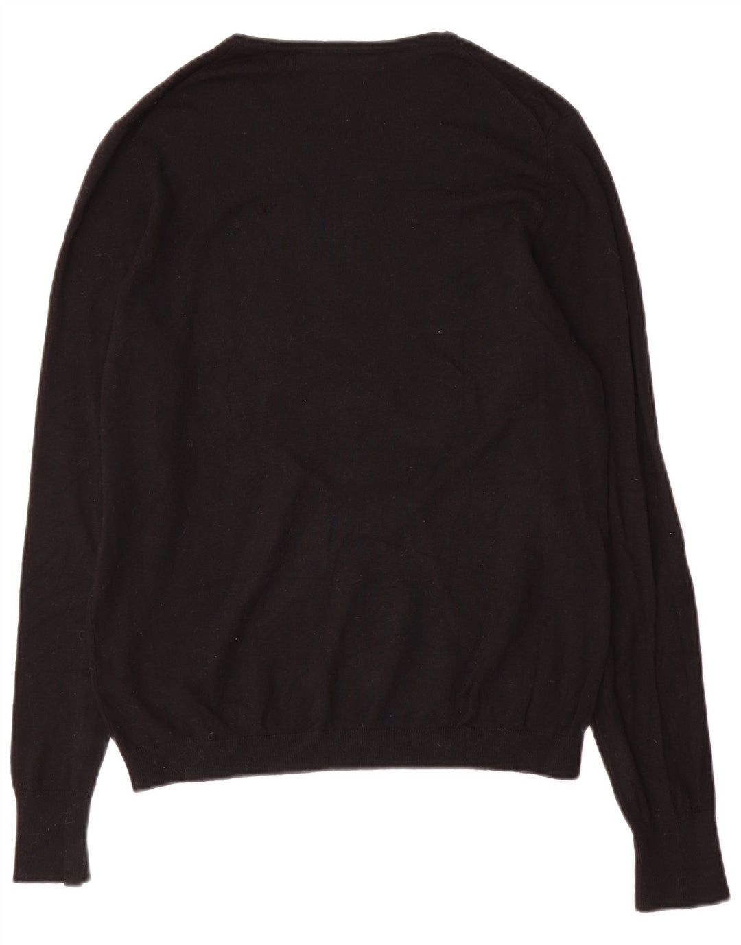 Zara Herren-Pullover mit Rundhalsausschnitt, Größe L, Schwarz