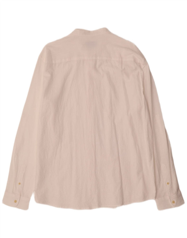 Calliope Herren-Hemd mit normaler Passform, 2XL, weiße Baumwolle